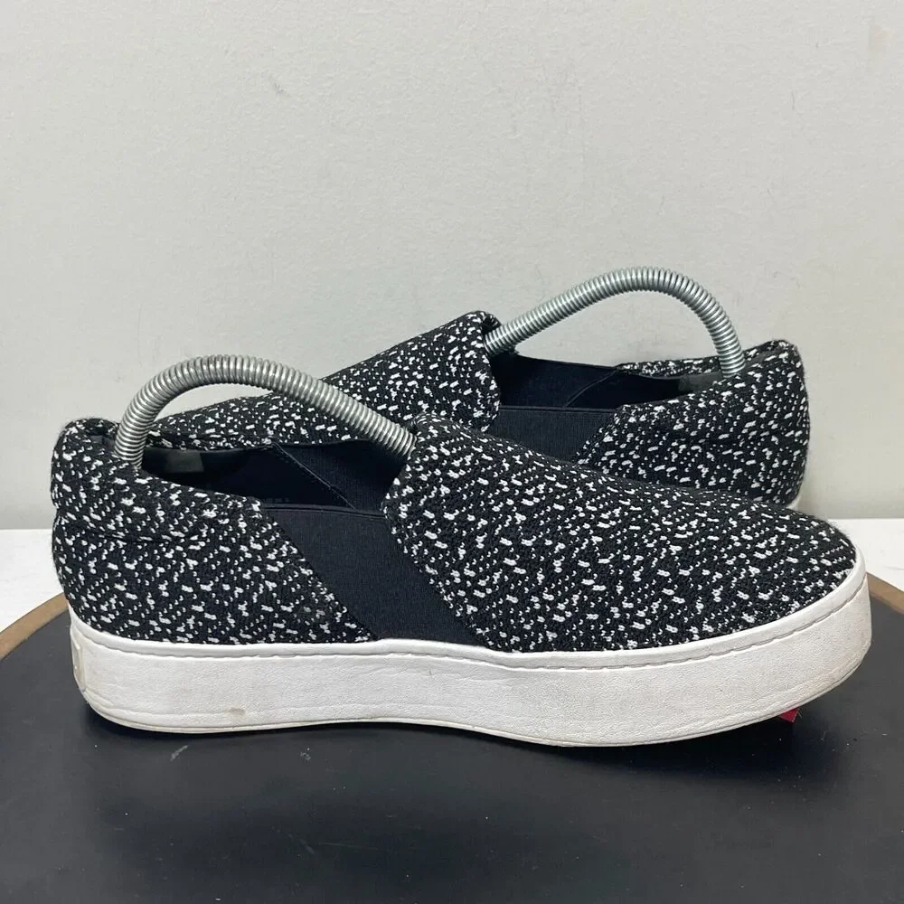 Vince Sneakers Womens US 9.5M EUR 39.5 Blair‎ Slip On Platform Black White Knit